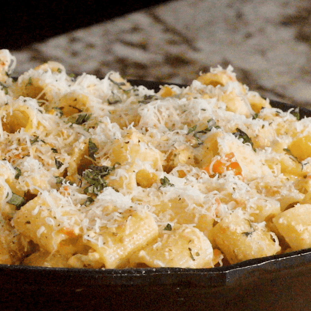 Smoked Feta Pasta with Shrimp Recipe on the Pellet Grill