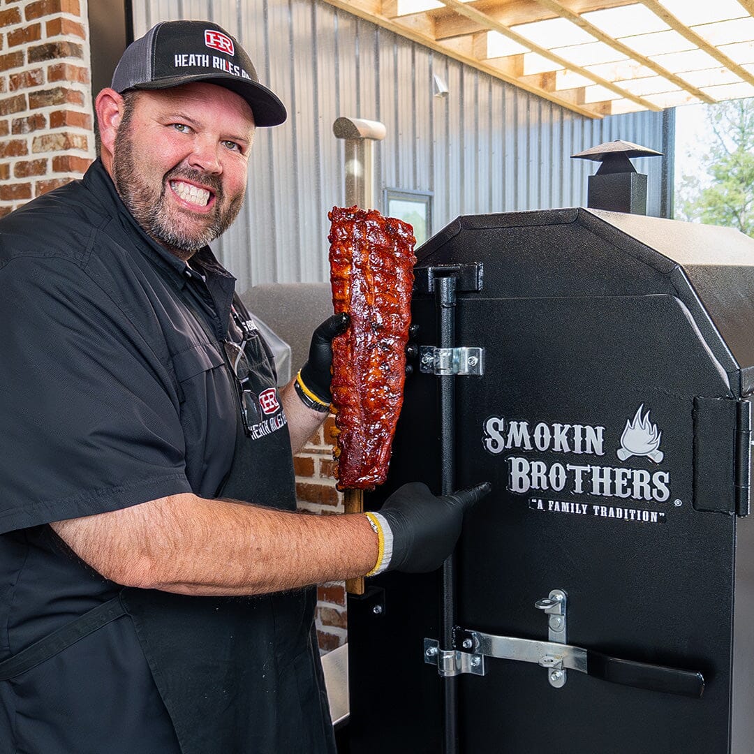World Championship Ribs on the Smokin Brothers Vertical