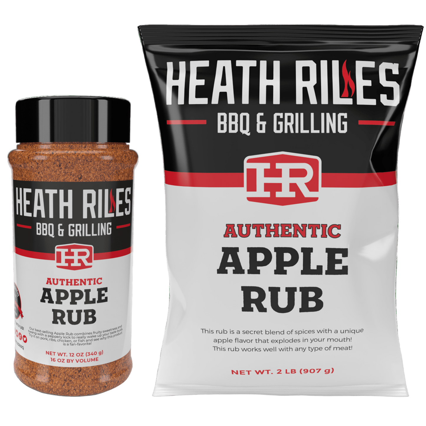 Apple Rub Shaker & 2 lb. Refill Bag Combo