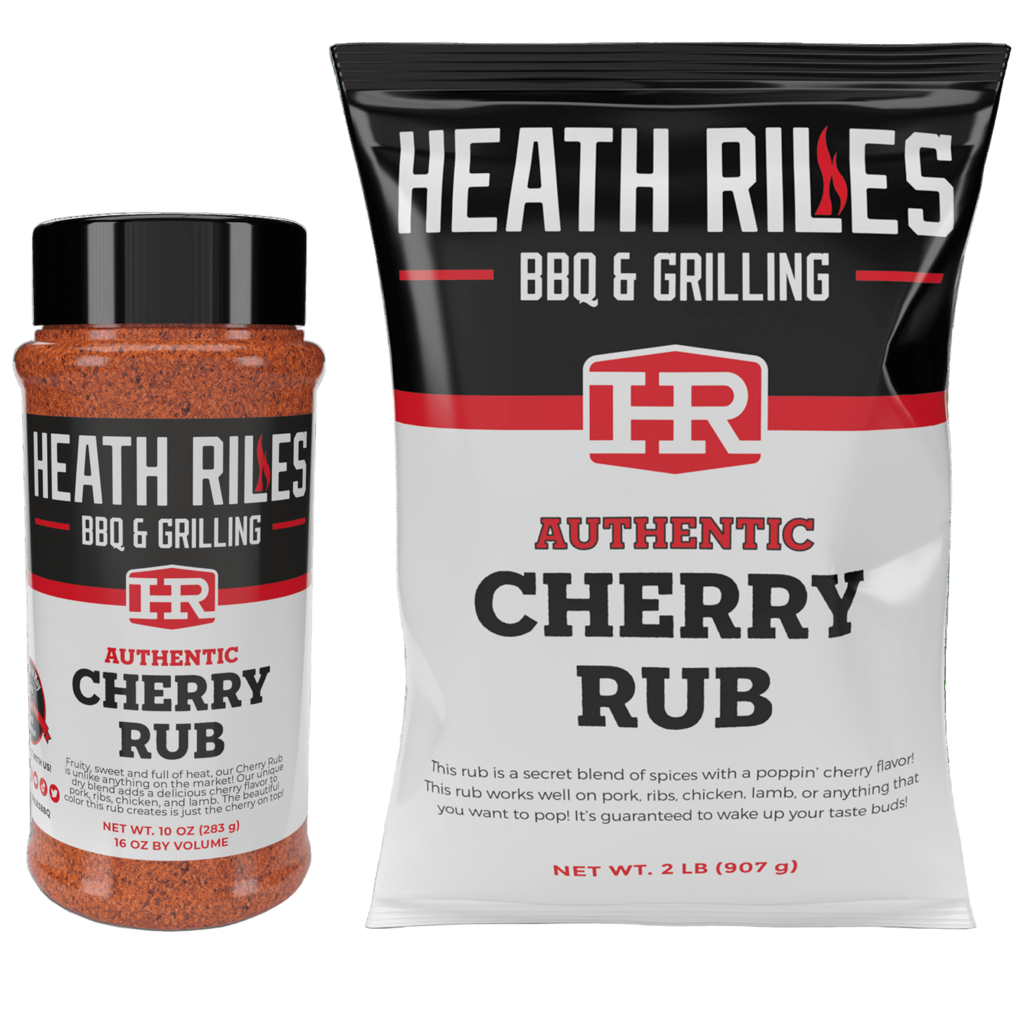 Cherry Rub Shaker & 2 lb. Refill Bag Combo