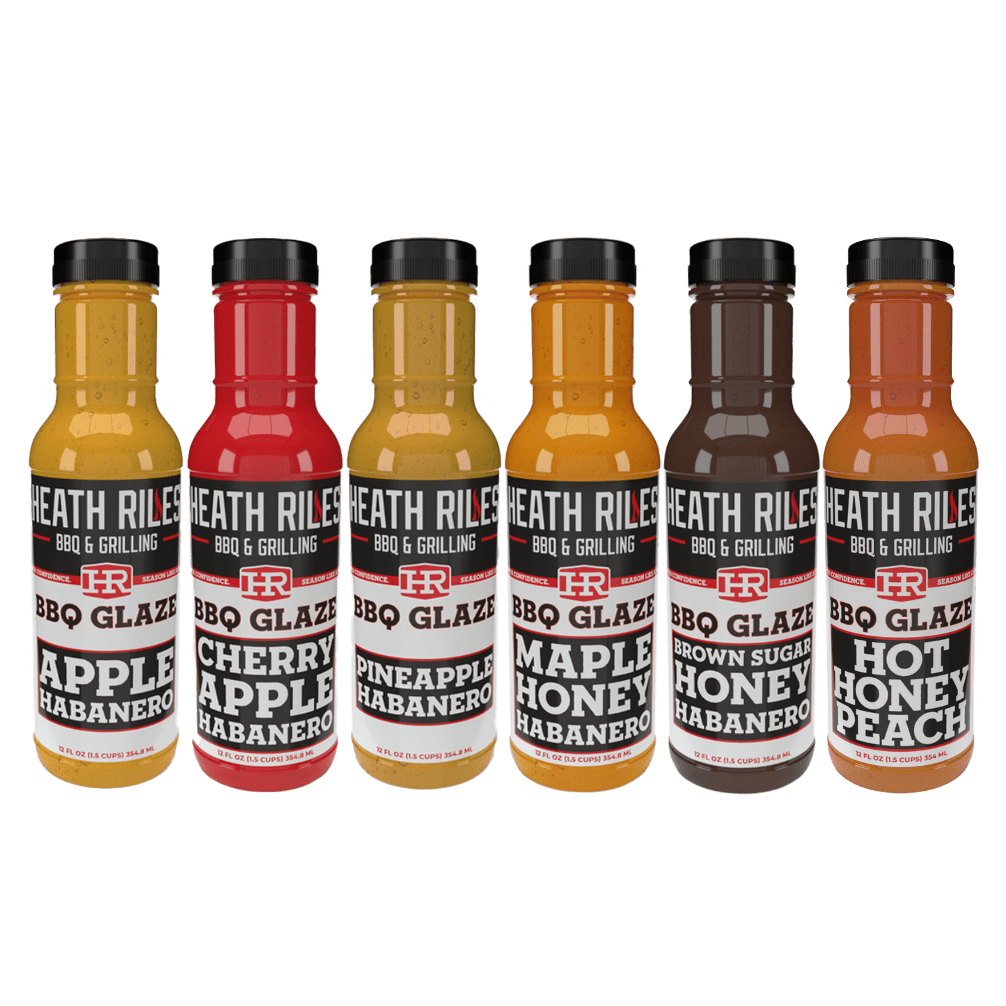 Heath Riles BBQ Glazes - 6 pack