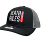 Heath Riles BBQ Stacked Logo Trucker Hat, One Size - Right Angle