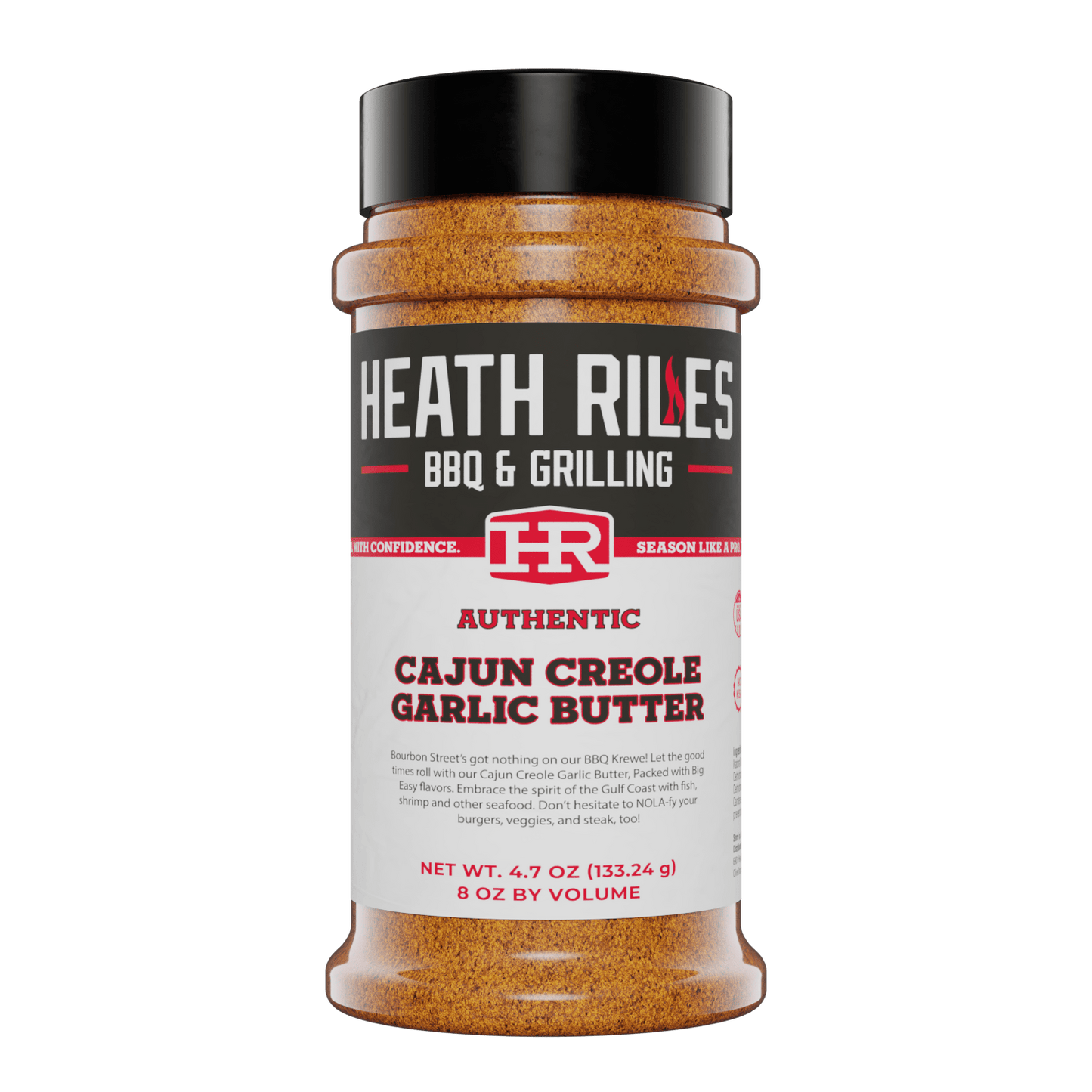 Cajun Creole Garlic Butter Rub Shaker, 8 oz.