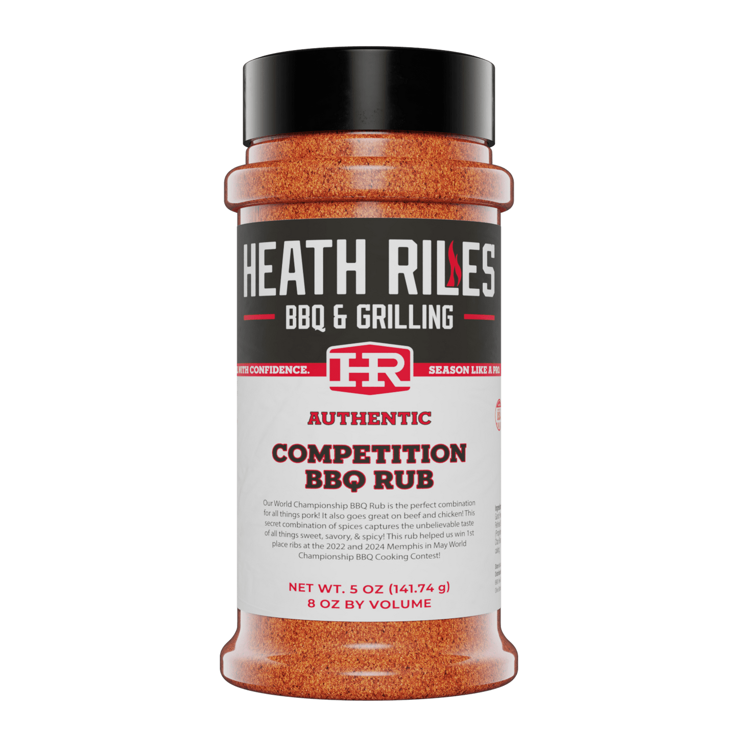 Competition BBQ Rub Shaker, 8 oz.