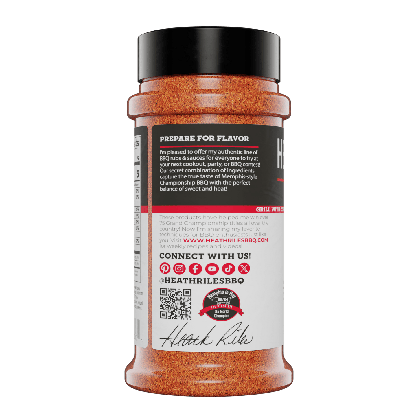 Competition BBQ Rub Shaker, 8 oz.