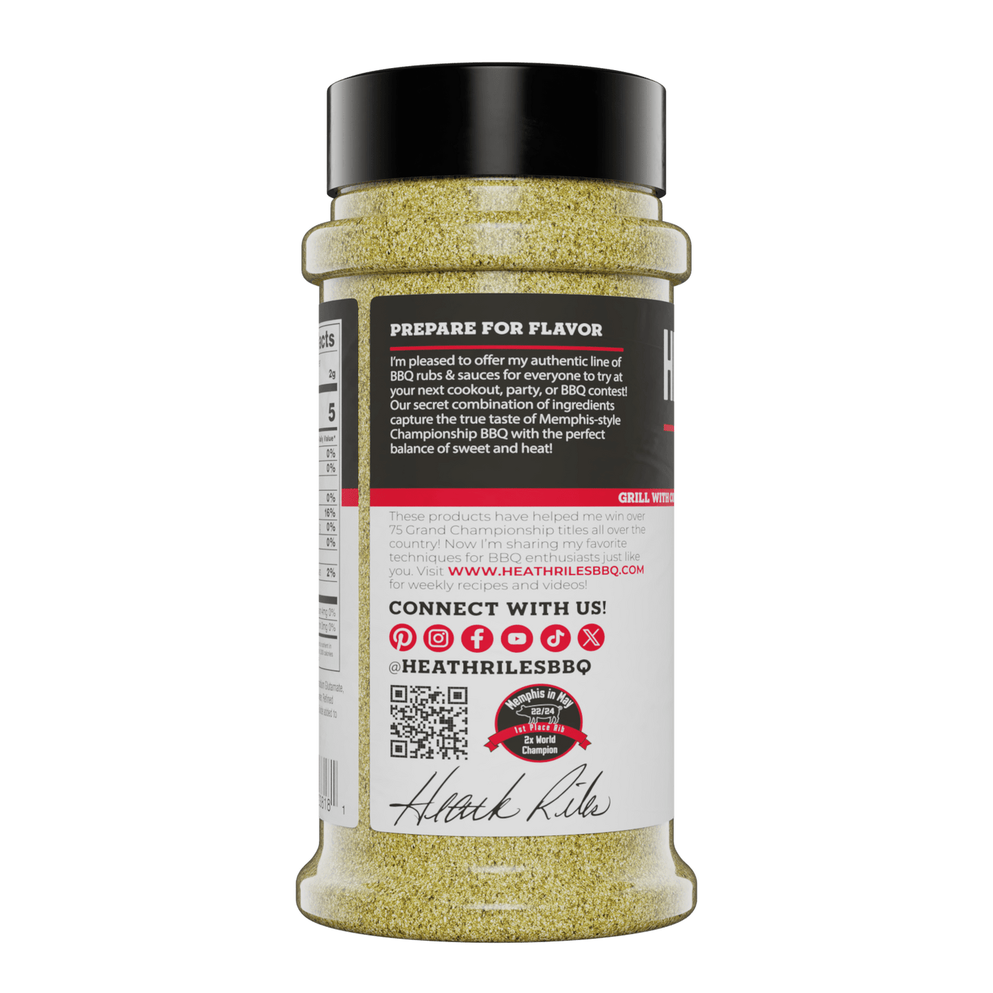 Garlic Jalapeño Rub Shaker, 8 oz.