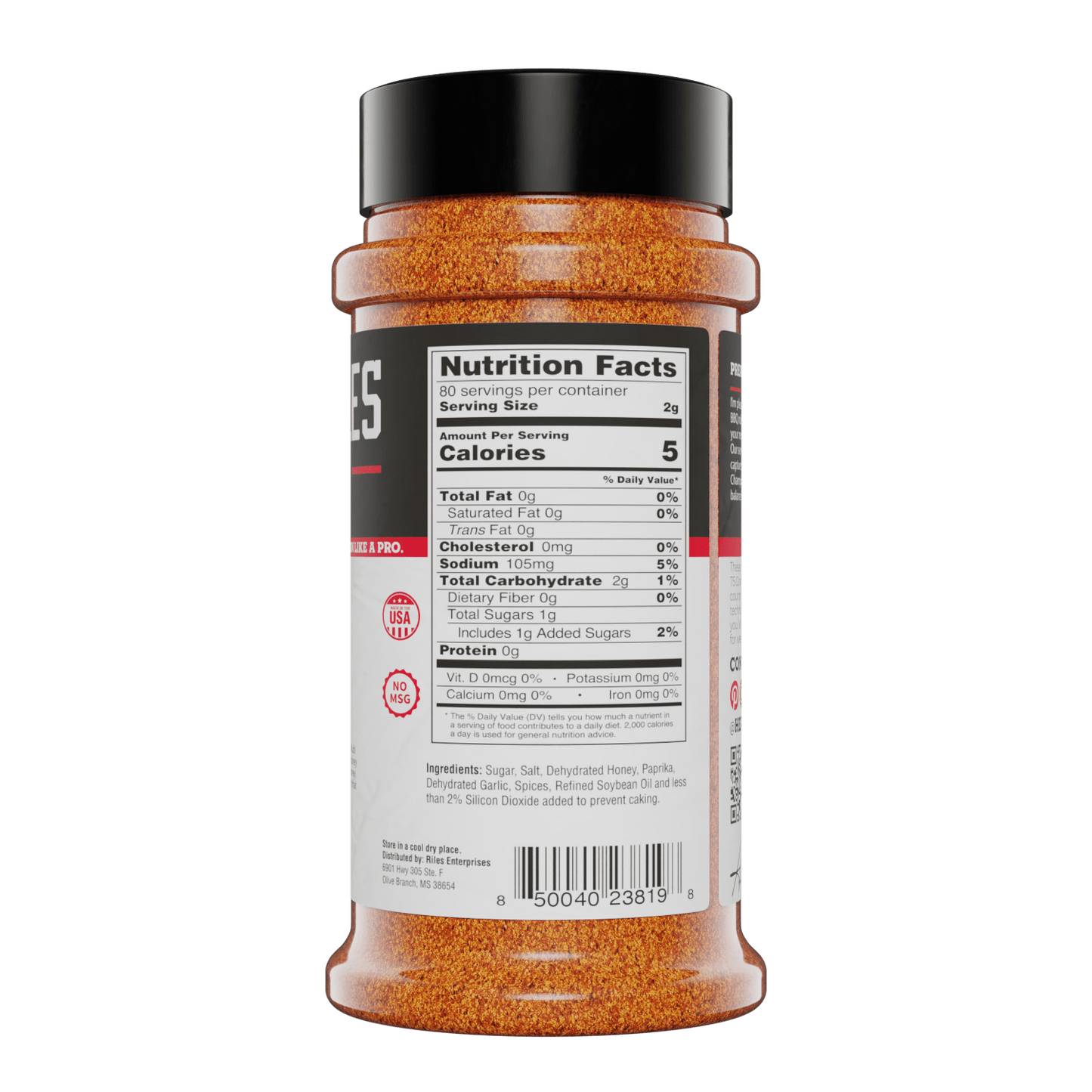 Honey Rub Shaker, 8 oz.
