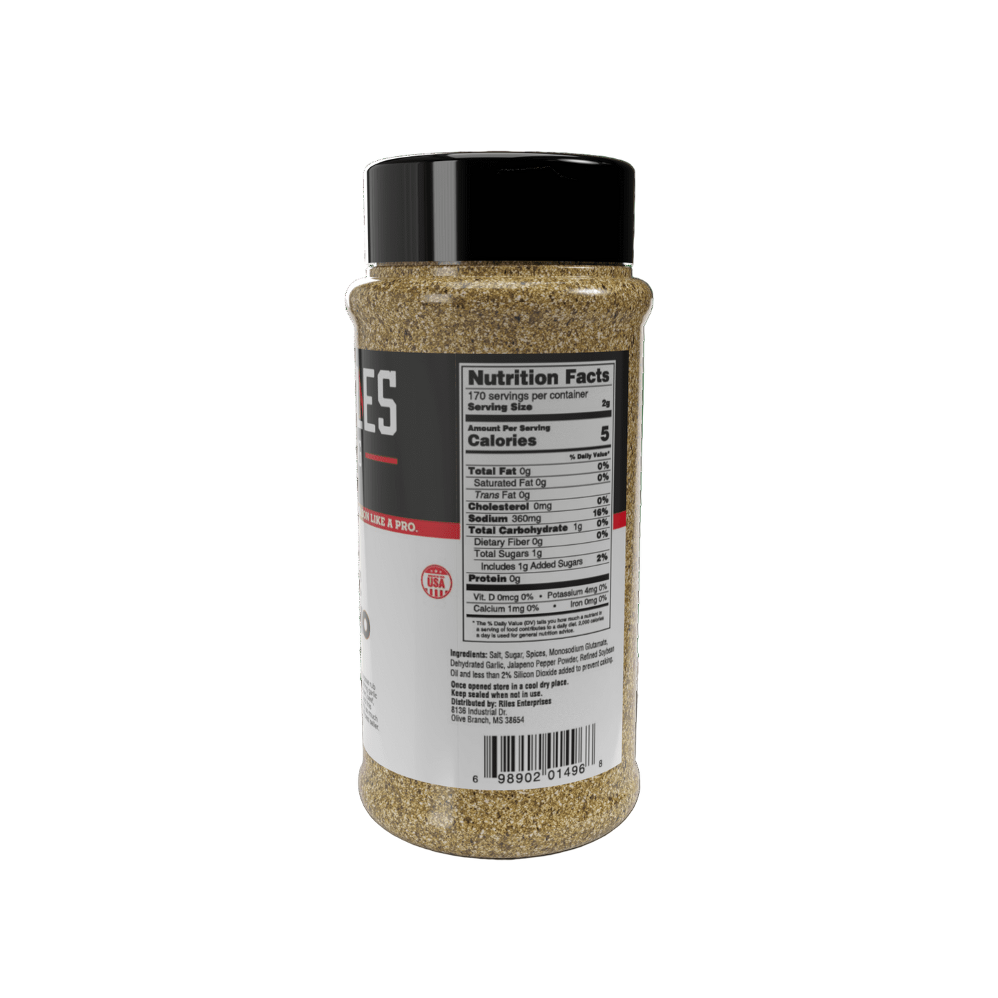 Garlic Jalapeño Rub Shaker