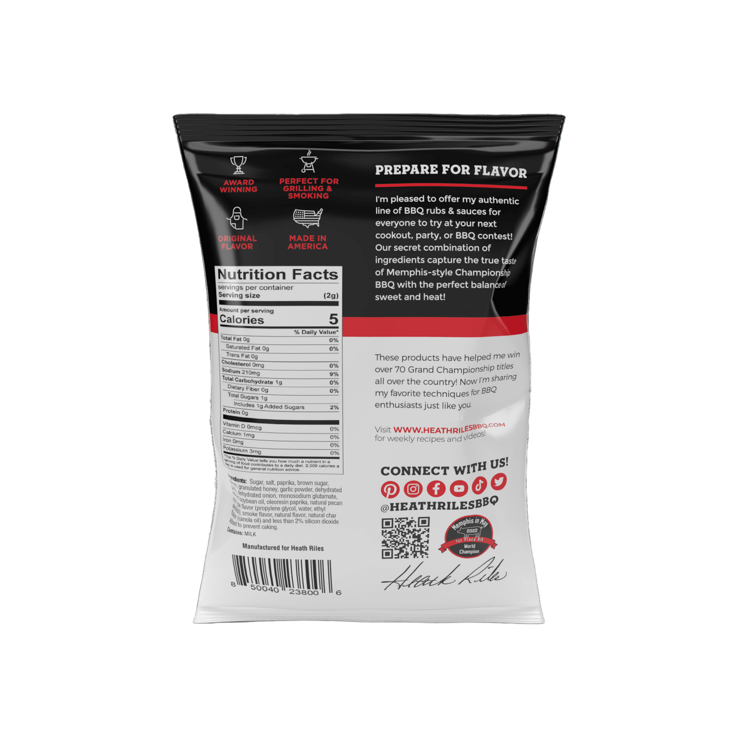 Competition BBQ Rub Bulk Bag, 2 lb.