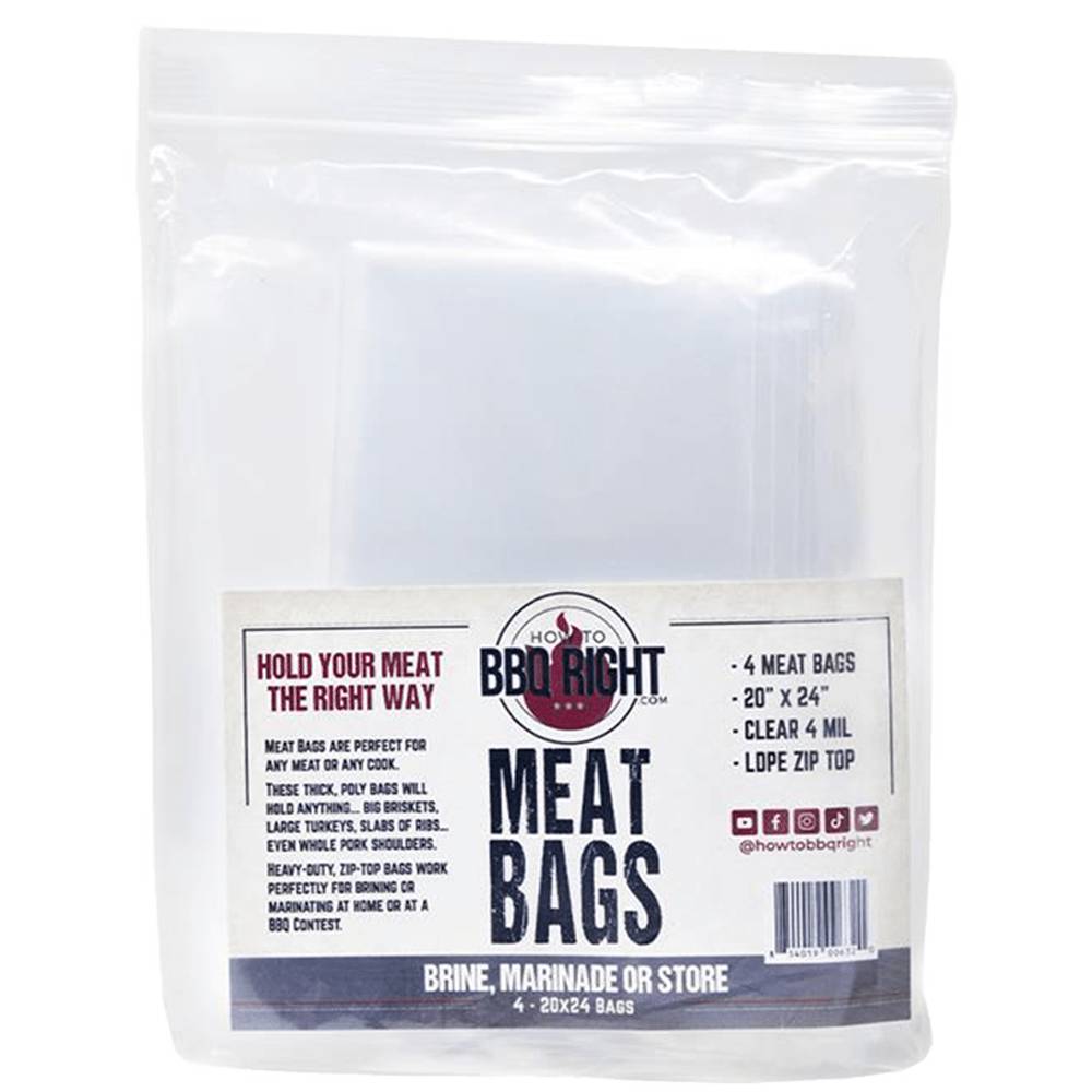 How to BBQ Right Meat Bags - Pack of 4 - Front