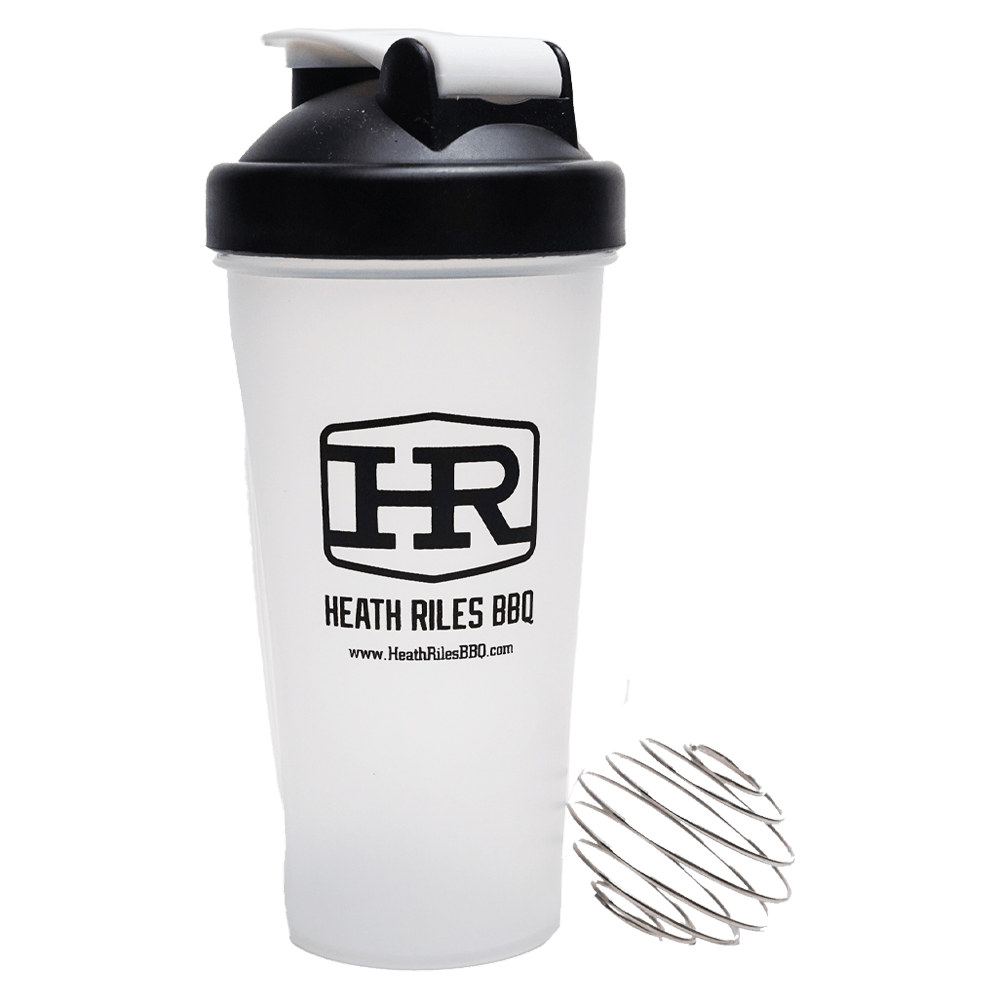 Heath Riles BBQ Mixing Shaker Bottle Front