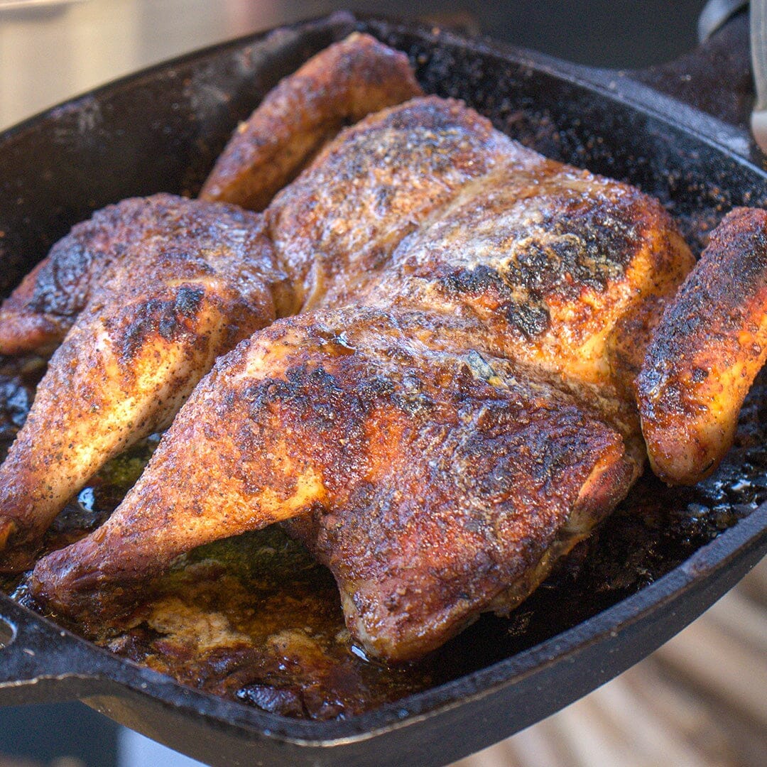 Wood Fired Spatchcock Chicken in the Alfa Pizza Oven