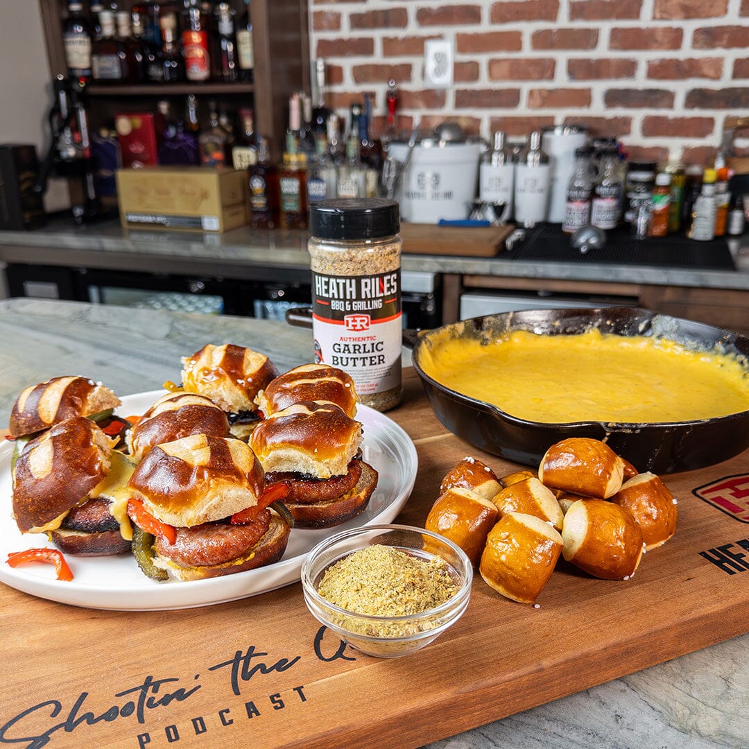 Beer Cheese Brat Sliders | Heath Riles BBQ