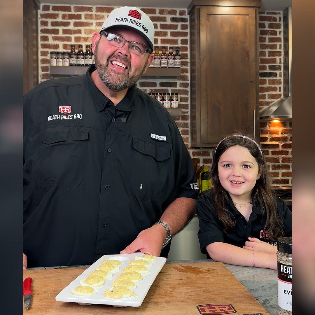 Classic Deviled Eggs with a BBQ Twist