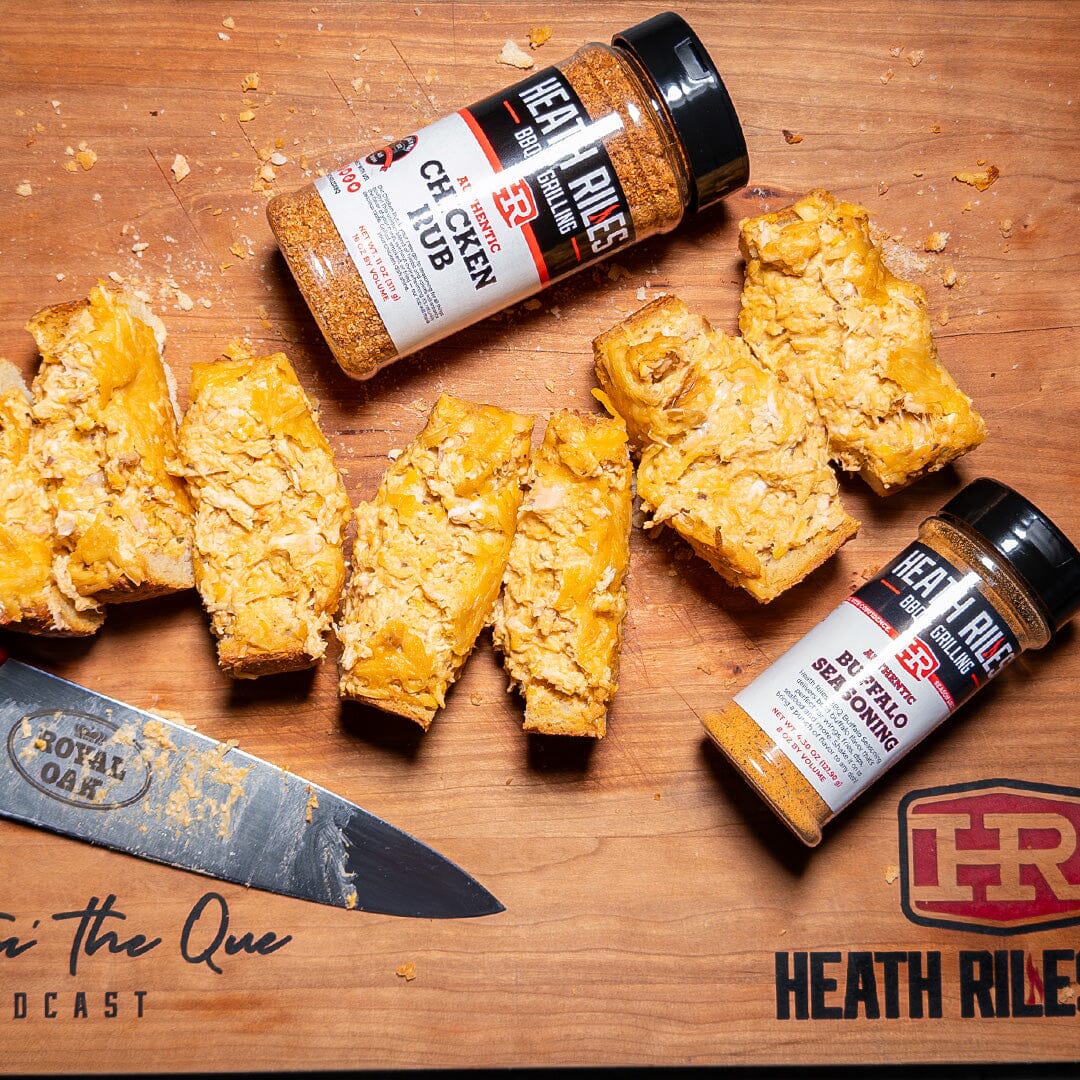Buffalo Chicken Cheesy Bread on the Recteq 700