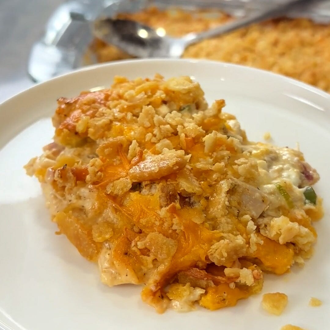 Million Dollar Chicken Casserole on the Pellet Grill
