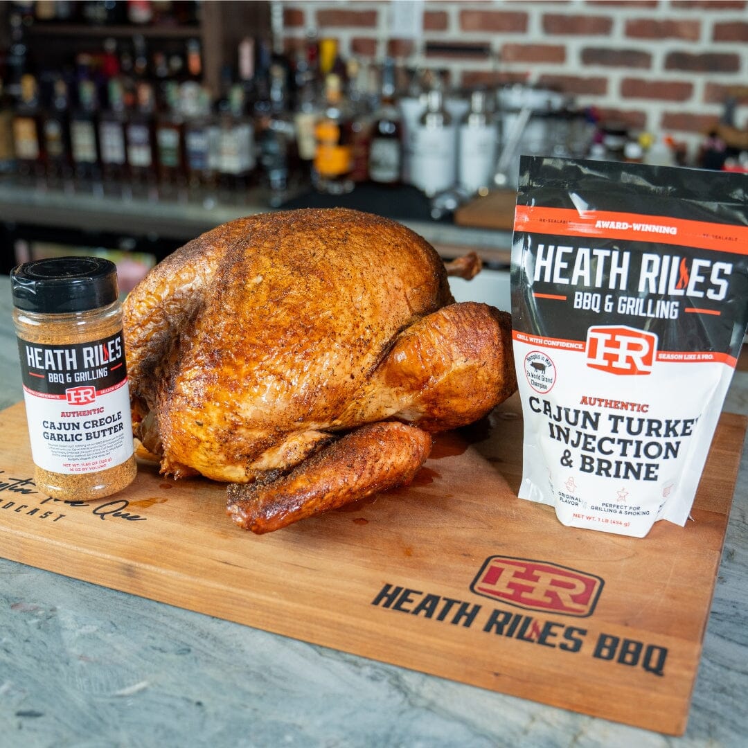 Cajun Brined Thanksgiving Turkey on the Pellet Grill