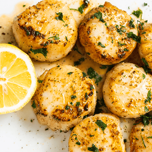 Grilled Scallops Recipe on the Golden's Cast Iron Cooker