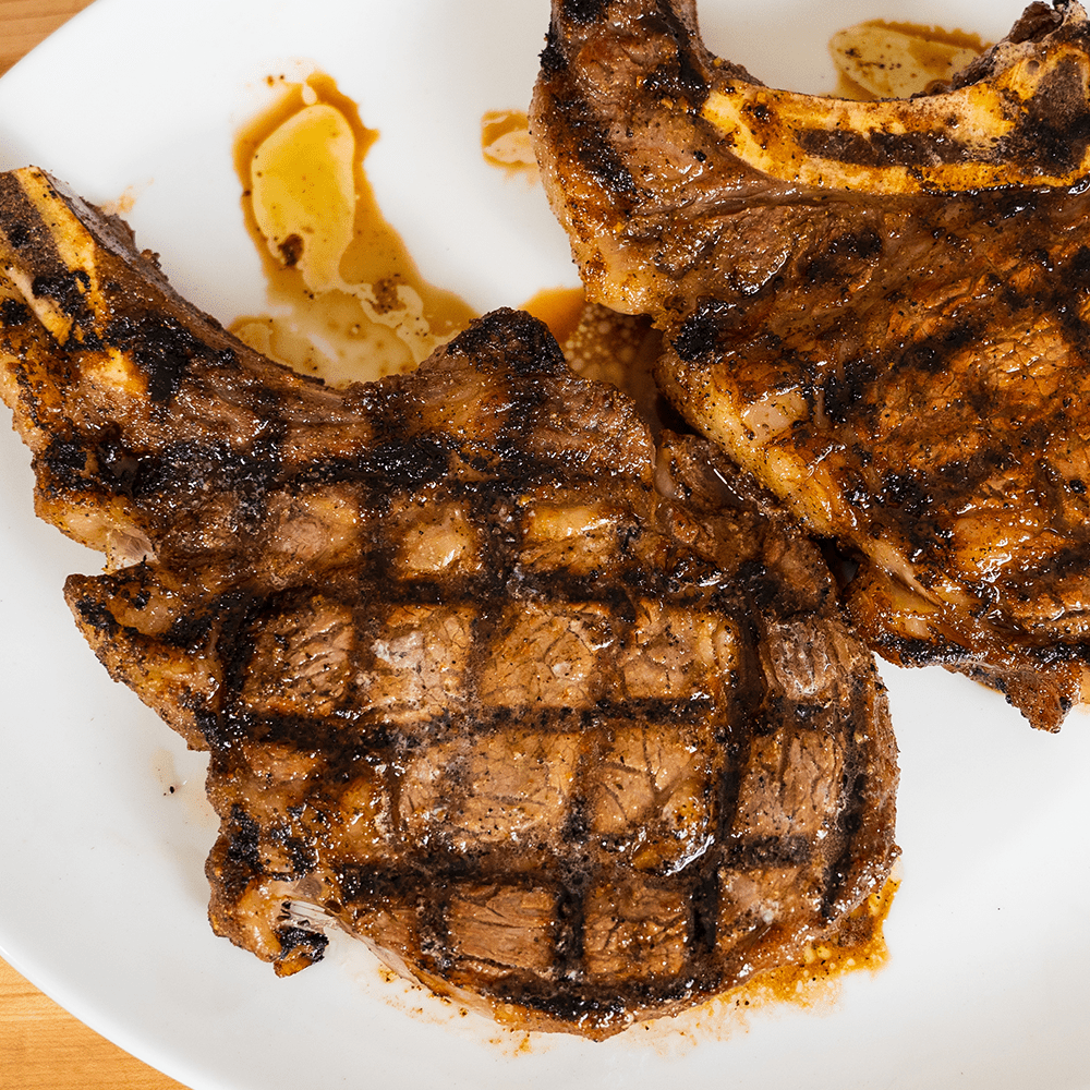 Double Garlic Bone-In Ribeye Recipe Using the PK Grill