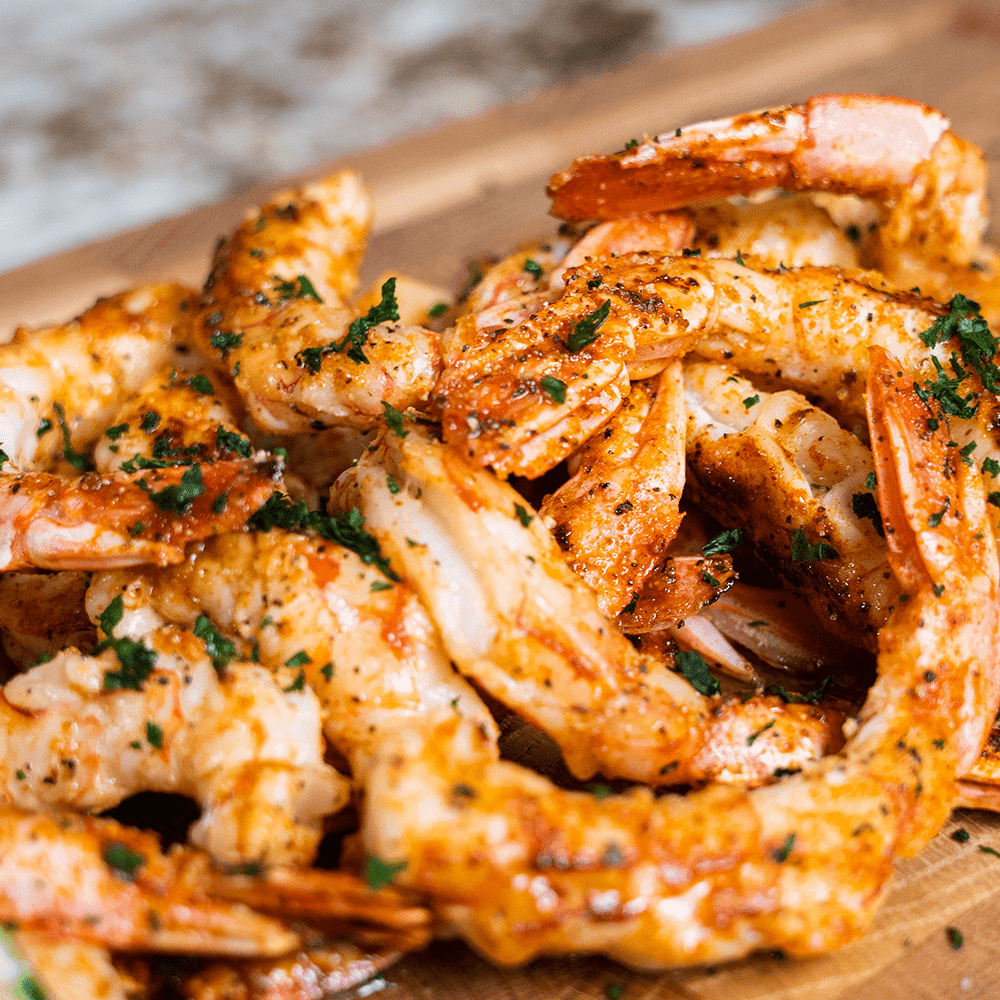 Royal Red Shrimp Recipe on the Golden's Cast Iron Cooker