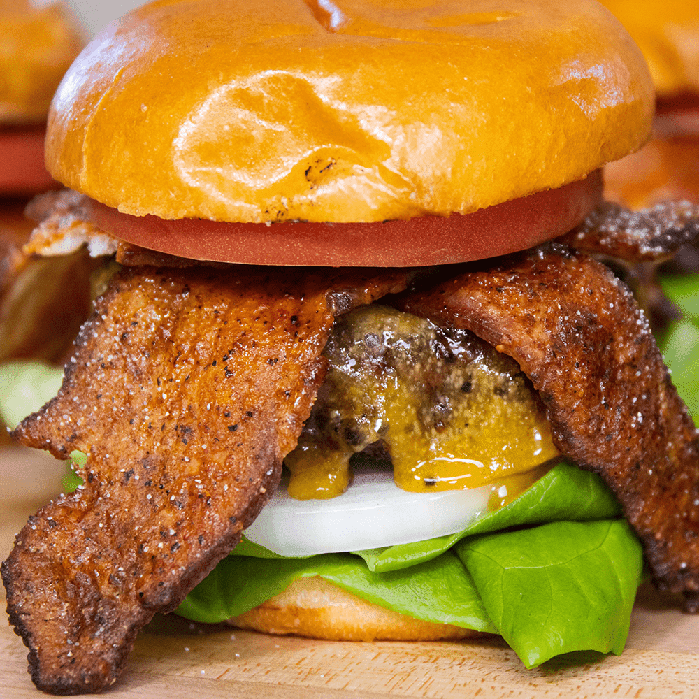 Garlic Butter Bacon Cheeseburger Recipe