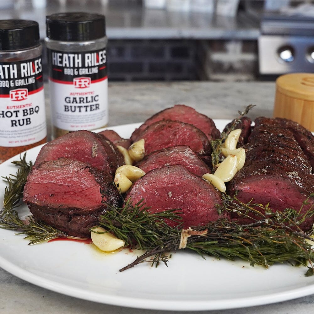 Reverse Seared Beef Tenderloin on the Goldens' Cast Iron