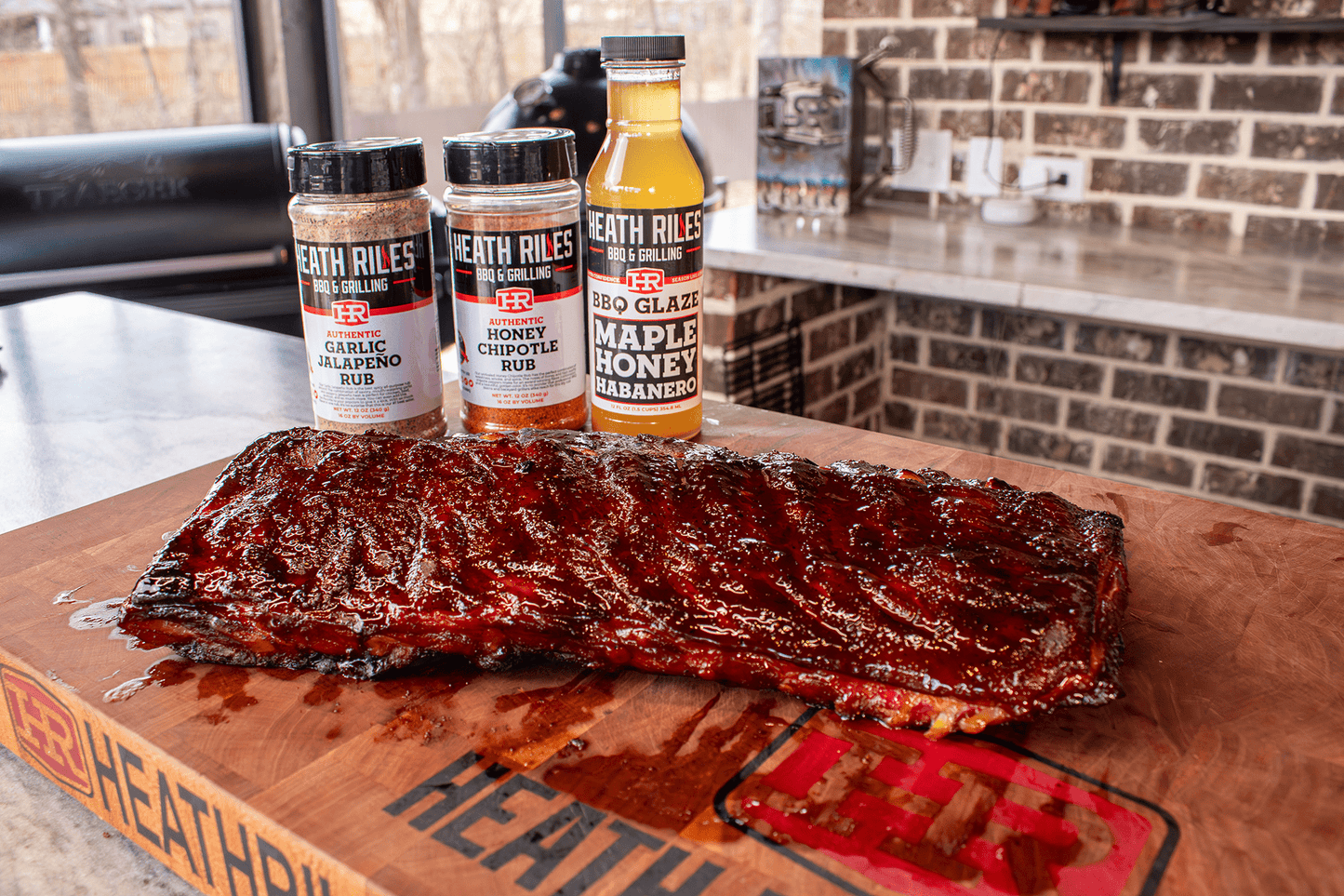 Hot Honey Maple Ribs On the Gateway Drum Smoker