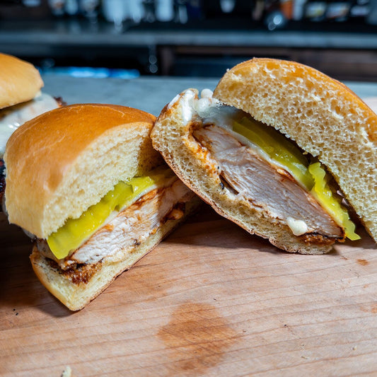 Buffalo Chicken Sandwich on the Weber Kettle Grill