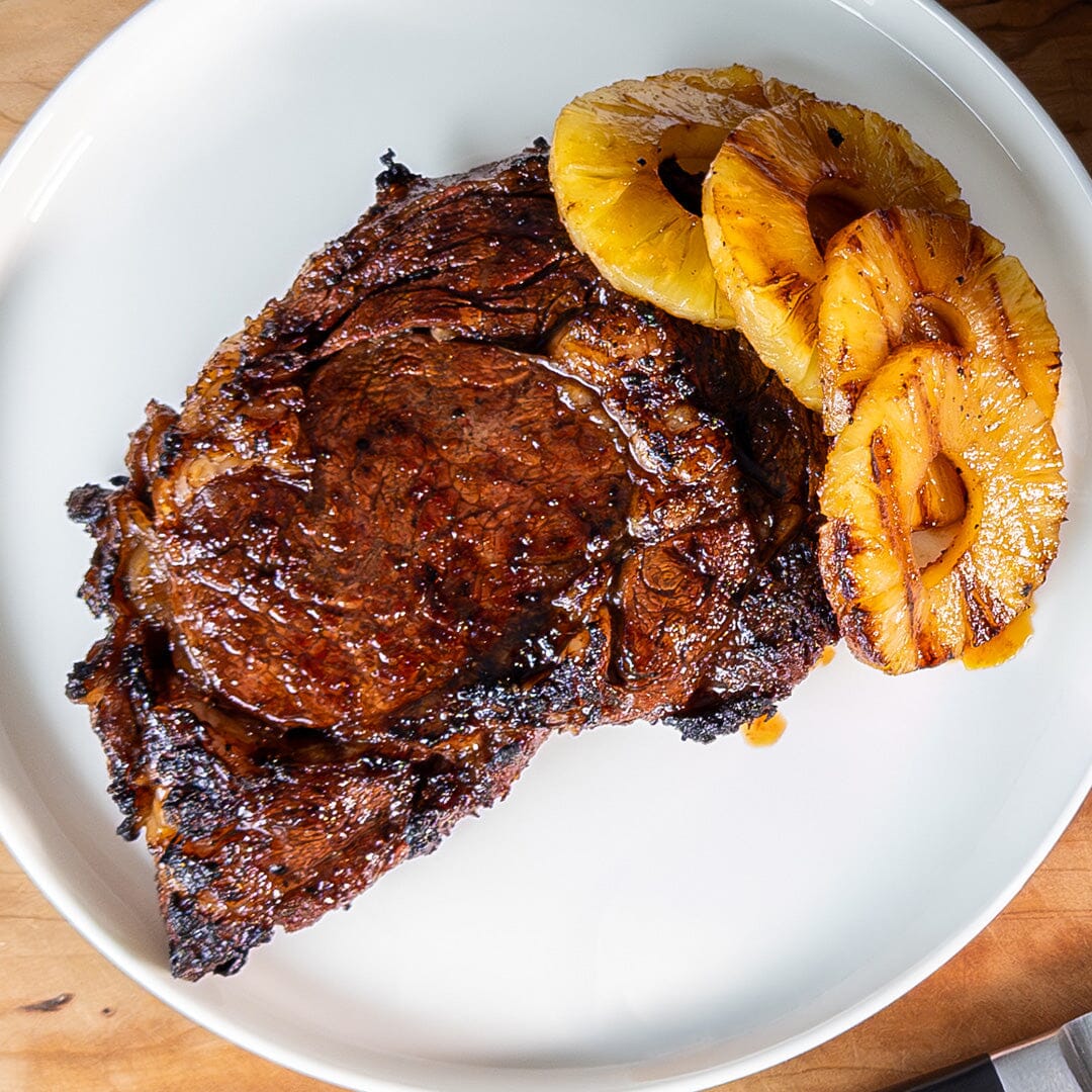 Hawaiian Grilled Ribeye with Pineapple Soy Marinade