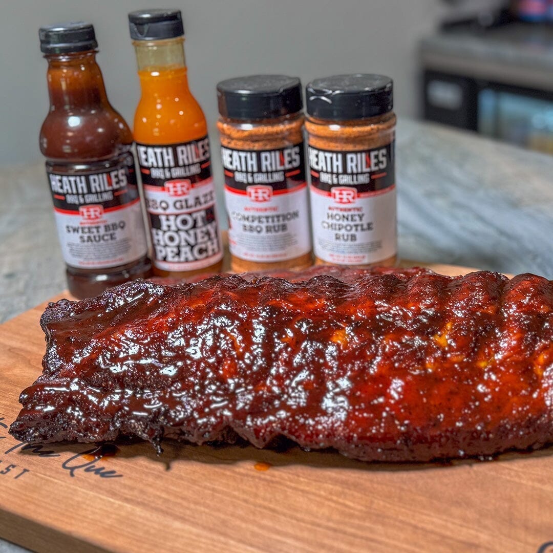 Live Fire Hot Honey Peach Ribs – Heath Riles BBQ