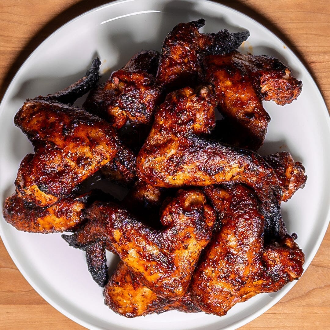 Grilled Lemon Pepper Buffalo Wings with Beer Mop
