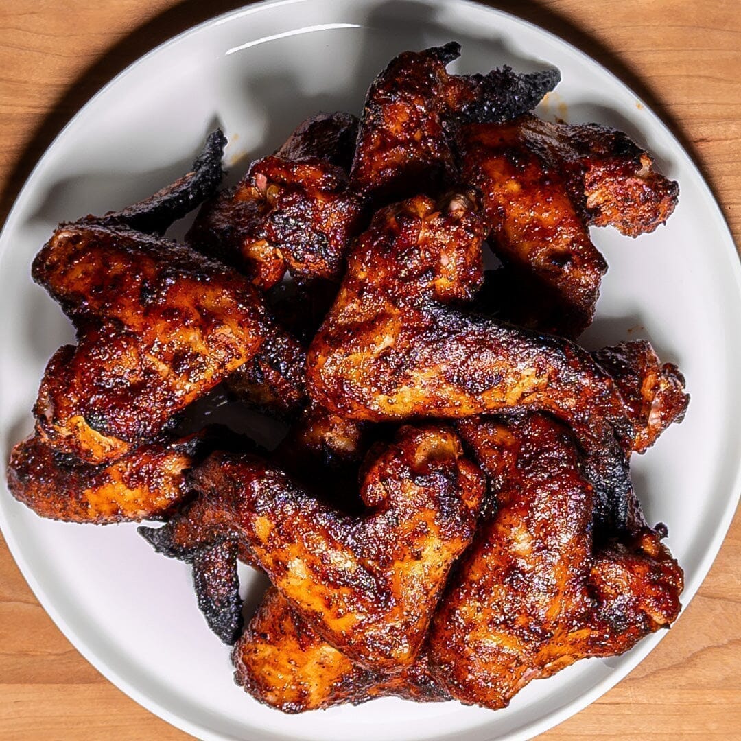 Grilled Lemon Pepper Buffalo Wings with Beer Mop