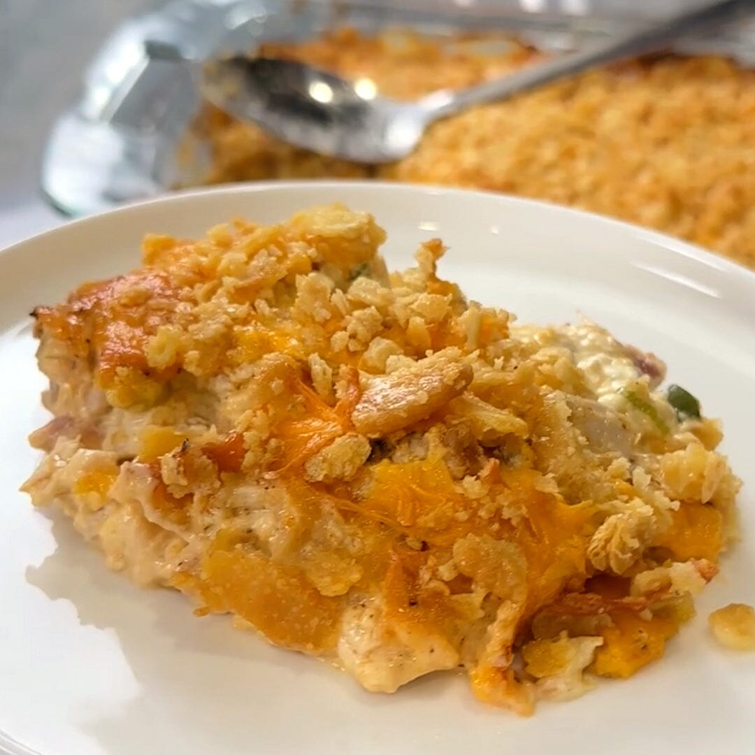 Million Dollar Chicken Casserole on the Pellet Grill