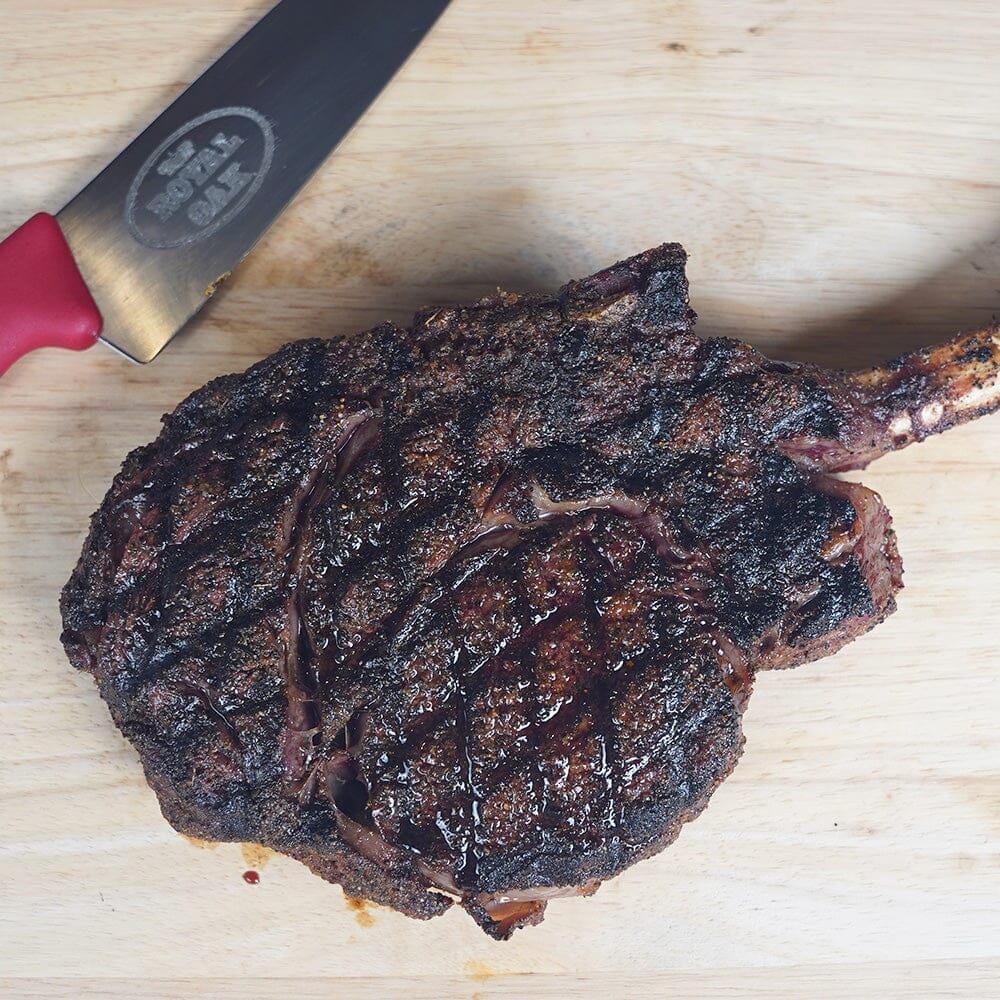 Wagyu Tomahawk Ribeye on the Goldens' Cast Iron