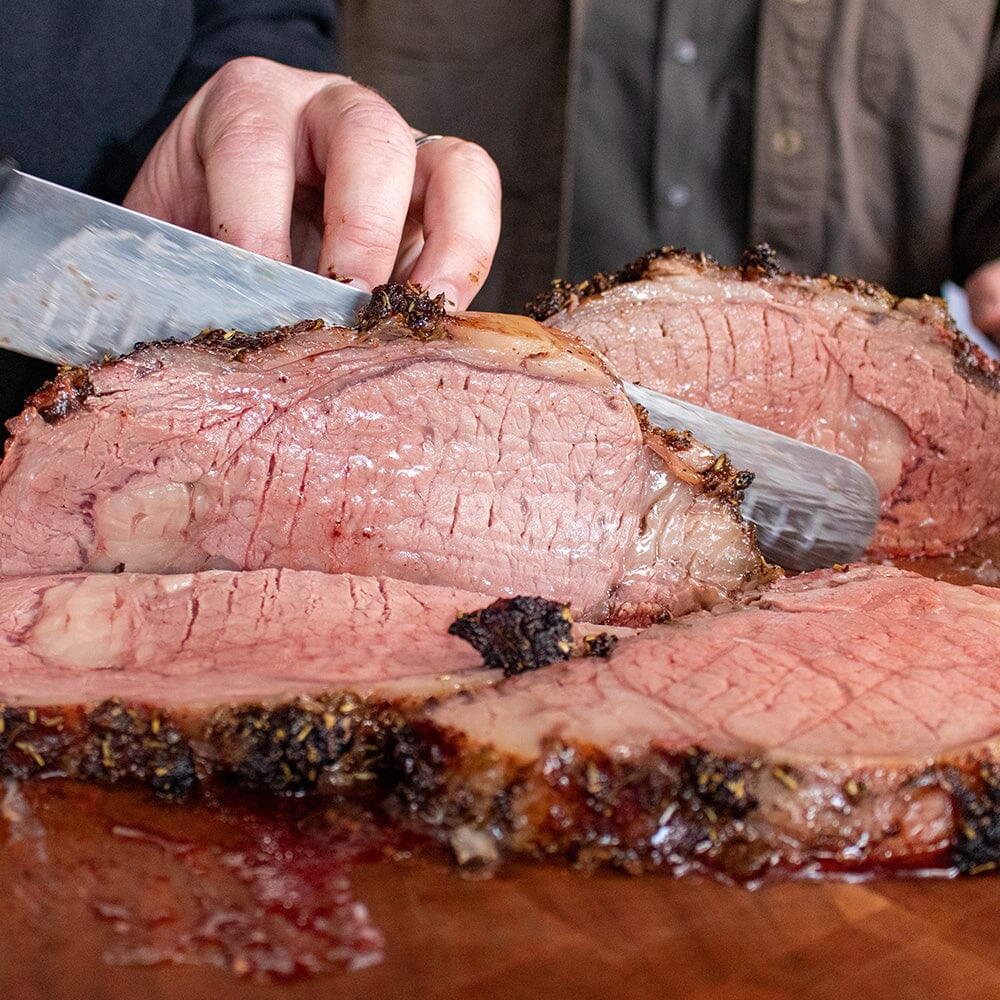Herb-Crusted Prime Rib on the Weber Kettle Grill