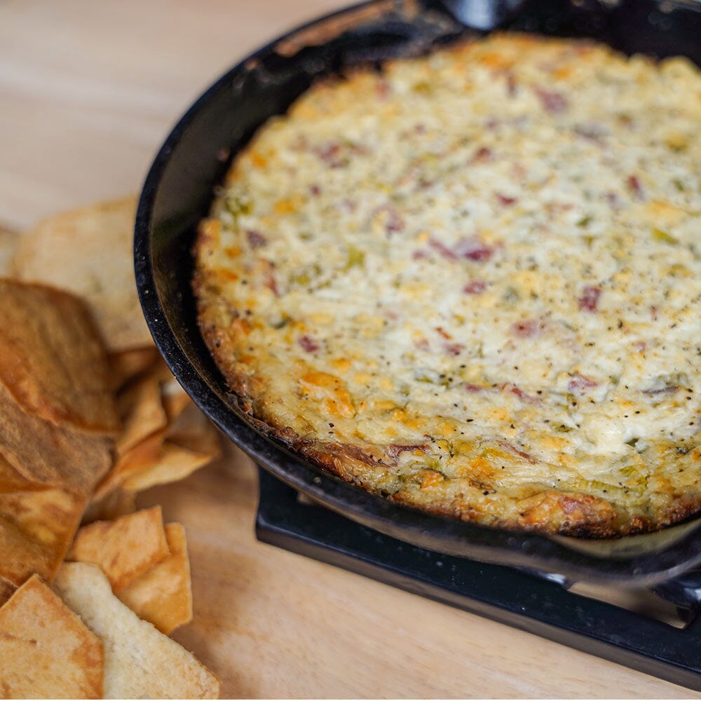 Smoked Bacon Blue Cheese Dip on the Traeger Timberline 1300