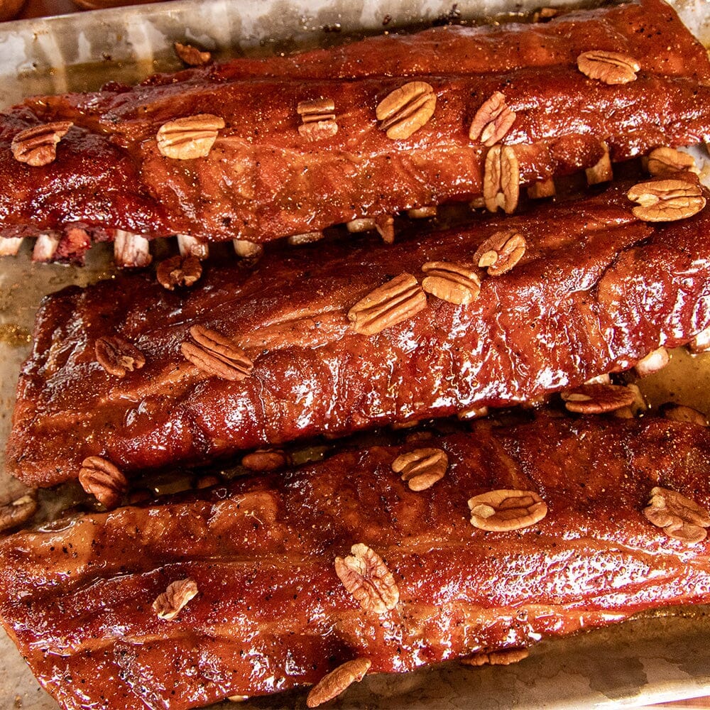 Pecan Pie Ribs on the Deep South Smokers GC42