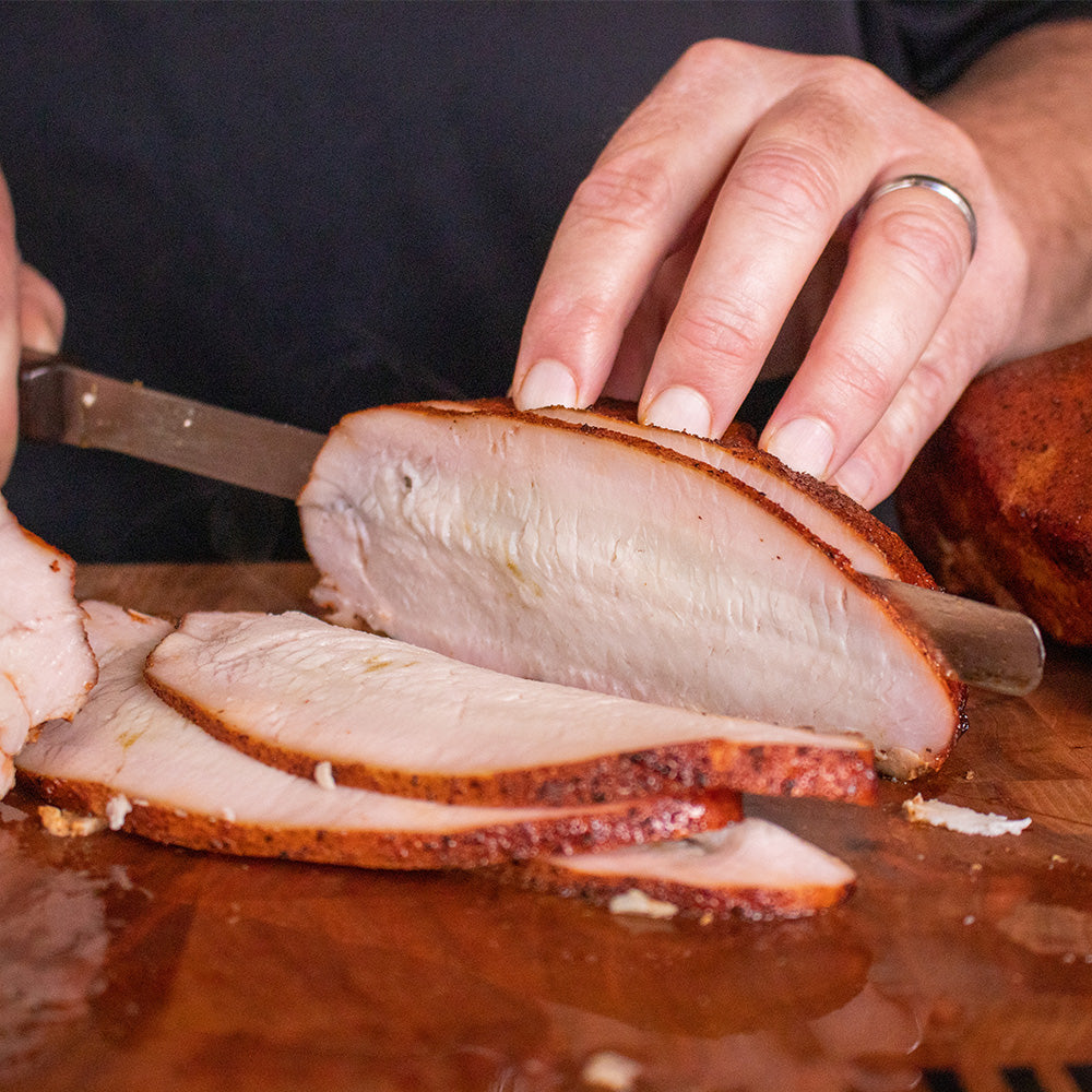Smoked Turkey Breast on the Goldens' Cast Iron Grill