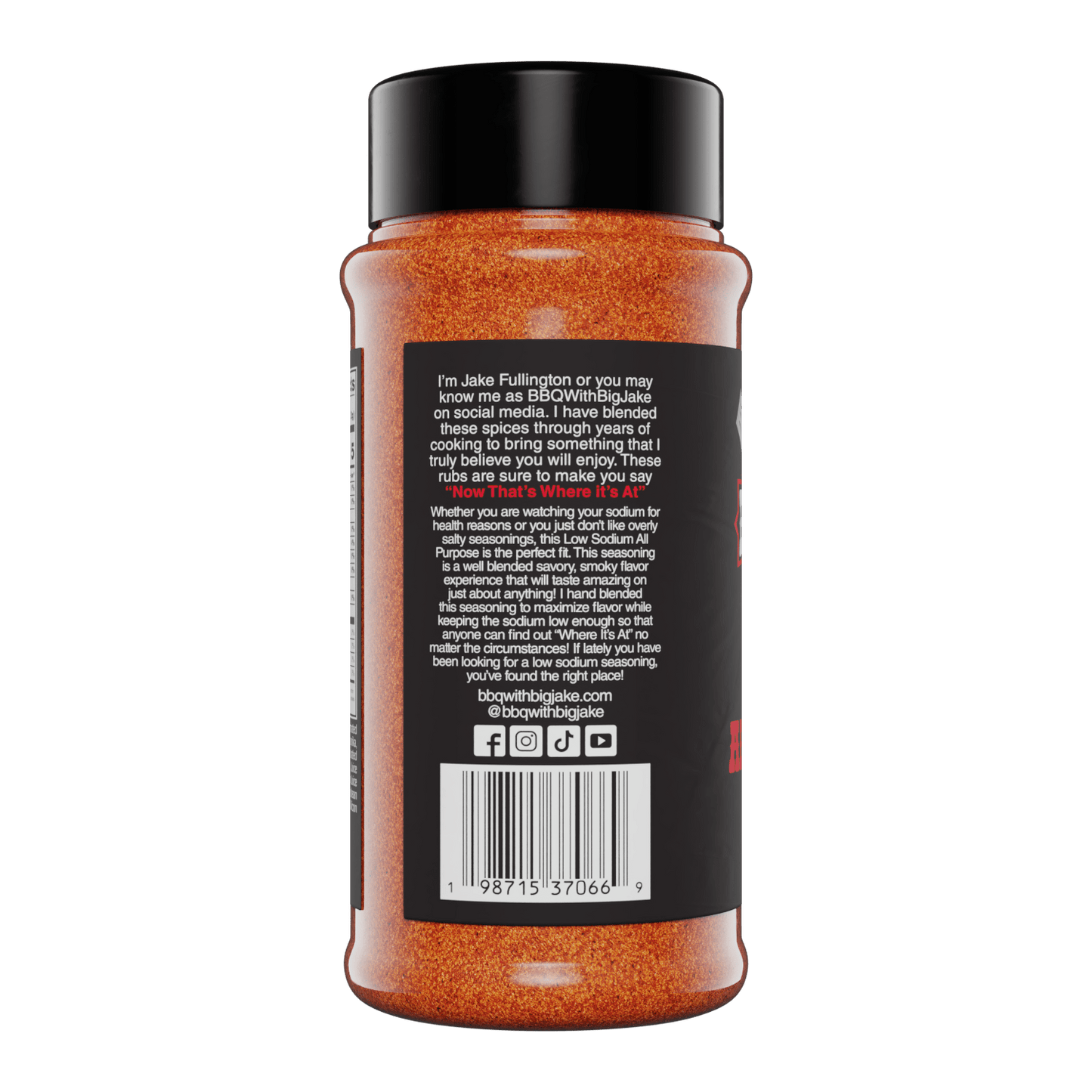 BBQ with Big Jake Low Sodium All Purpose Rub