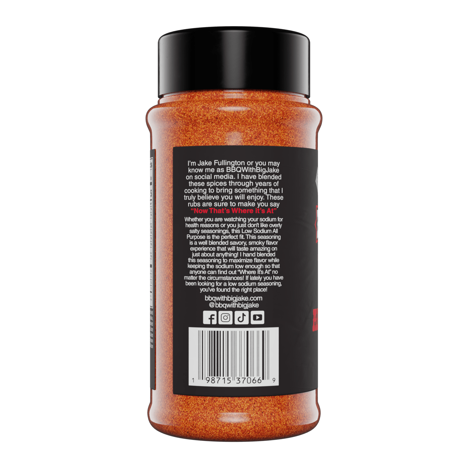 BBQ with Big Jake Low Sodium All Purpose Rub