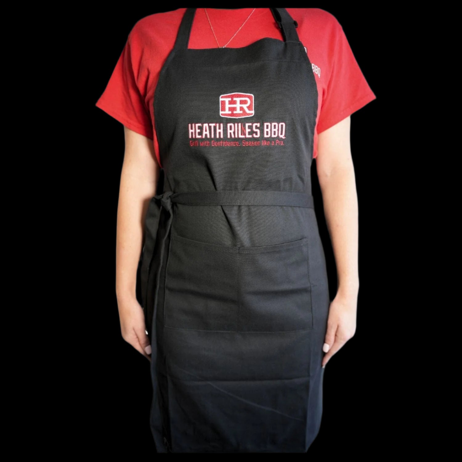 Heath Riles BBQ Embroidered Logo Apron - "Grill With Confidence. Season Like a Pro."