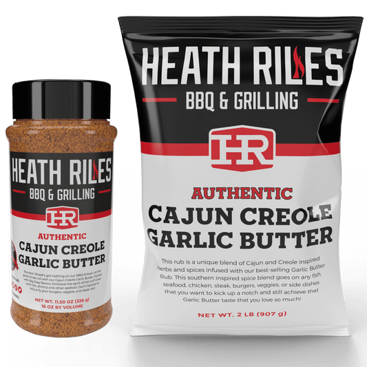 Cajun Creole Garlic Butter Rub Shaker & 2 lb. Refill Bag Combo