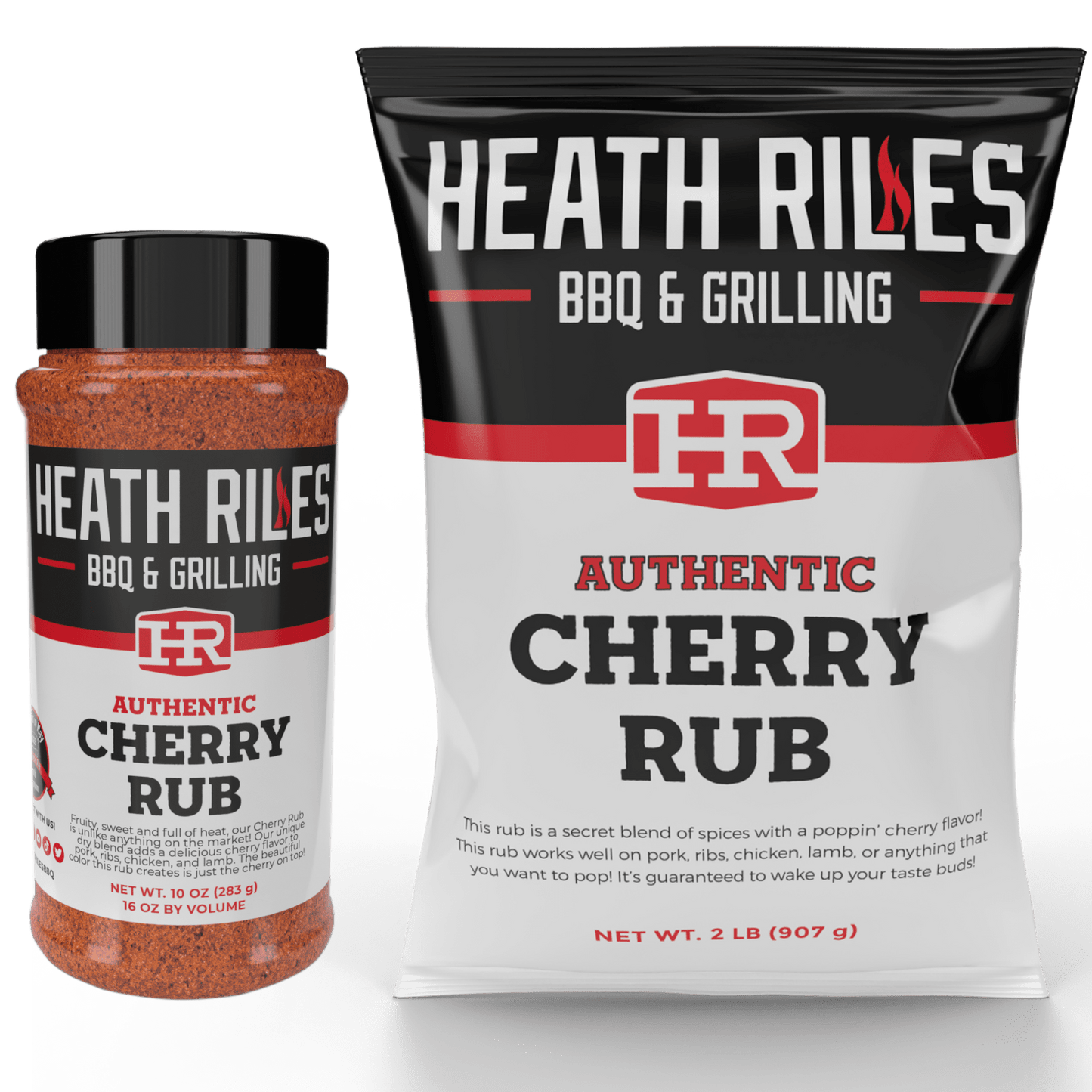 Cherry Rub Shaker & 2 lb. Refill Bag Combo