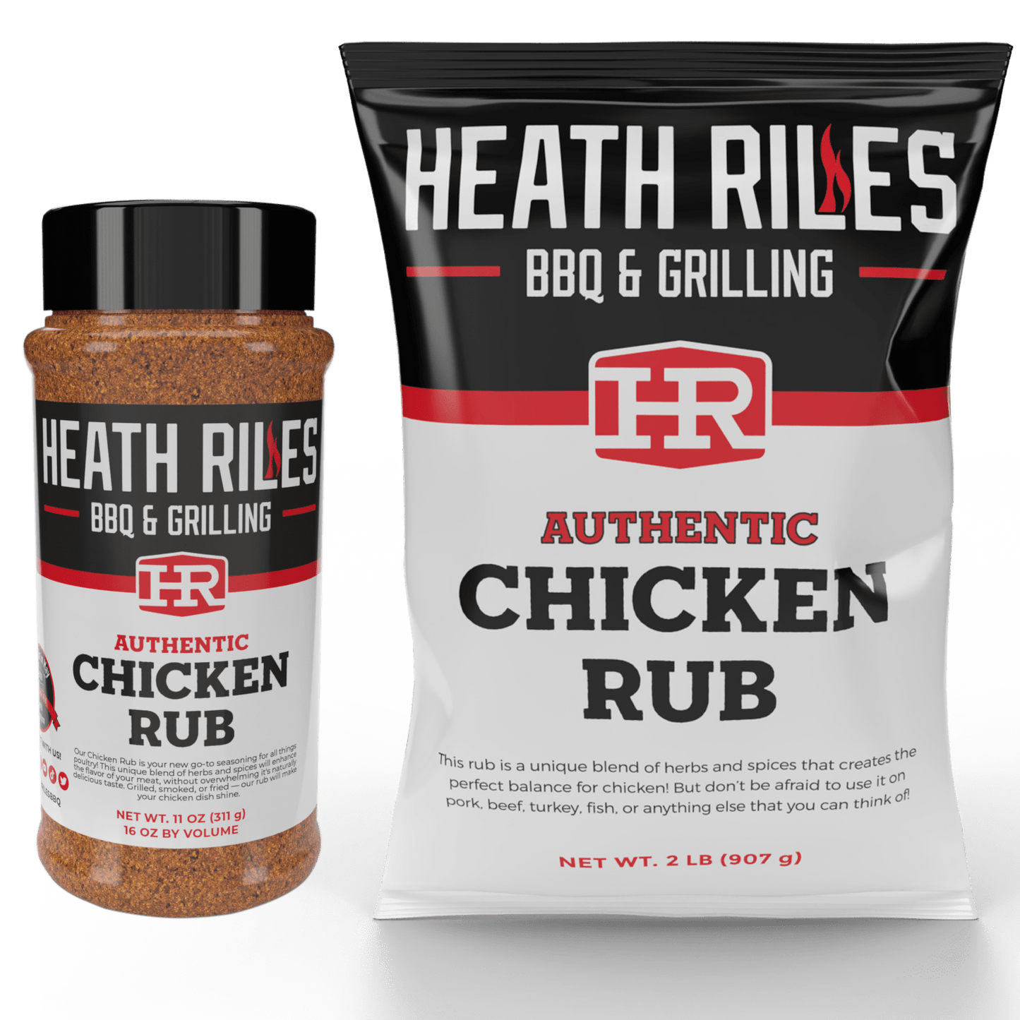 Chicken Rub Shaker & 2 lb. Refill Bag Combo