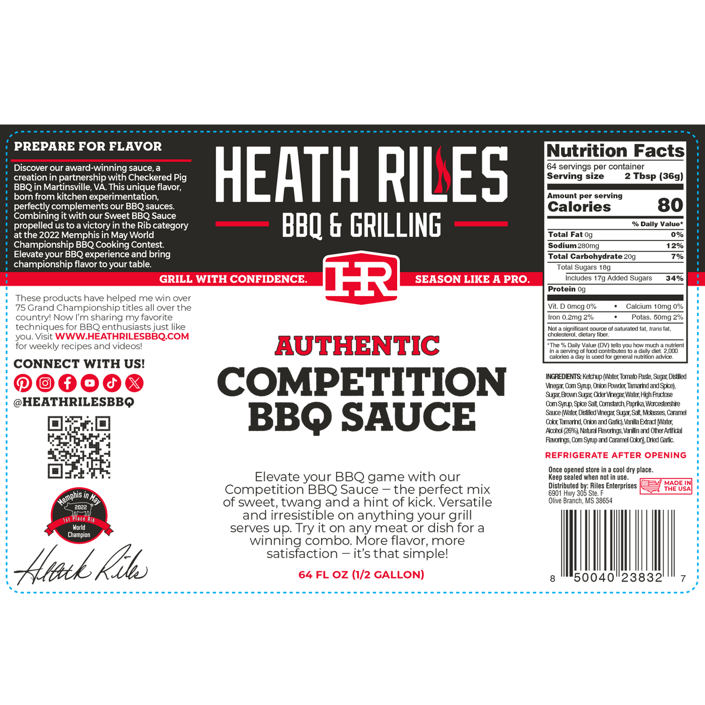 Competition BBQ Sauce - Half-Gallon