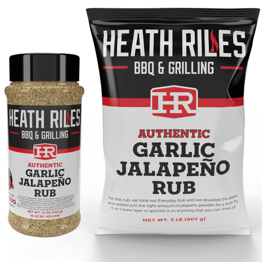 Garlic Jalapeño Rub Shaker & 2 lb. Refill Bag Combo