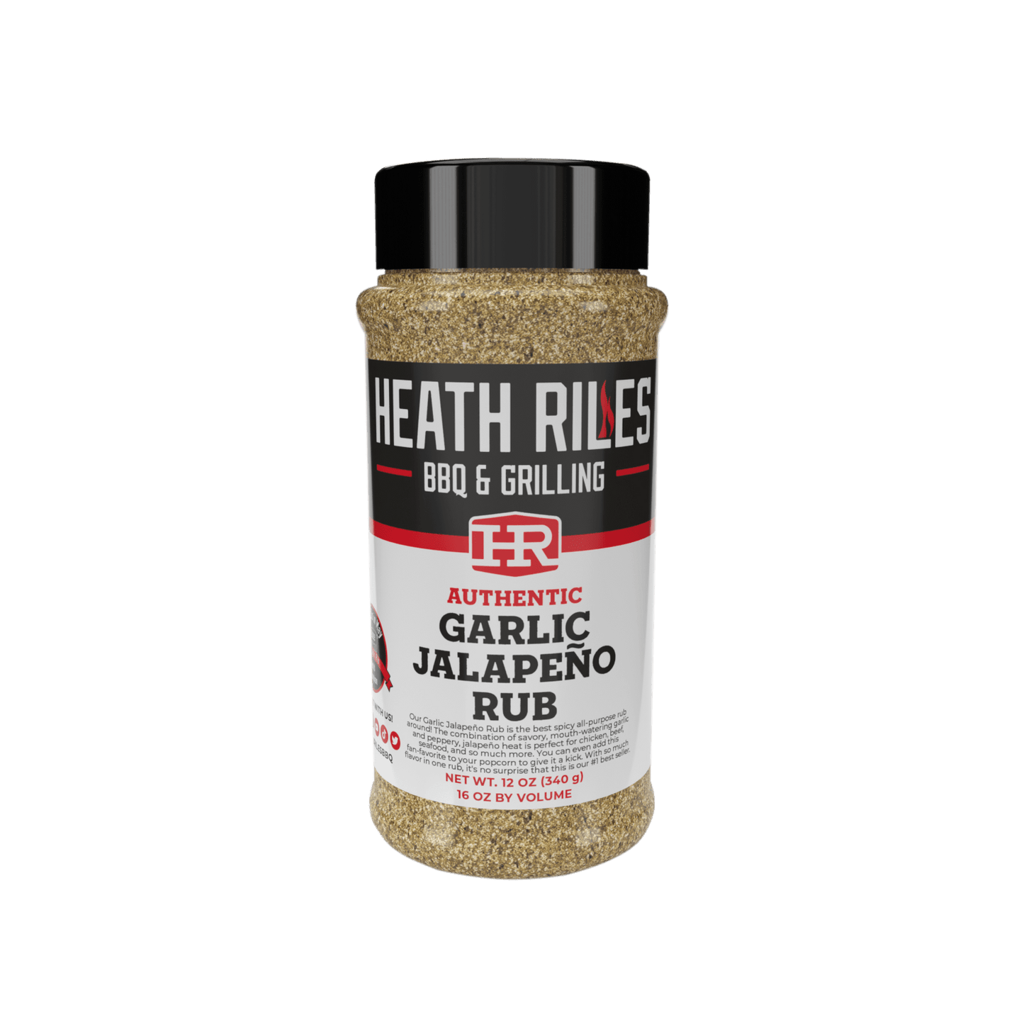 Heath Riles Garlic Jalapeno Rub Shaker