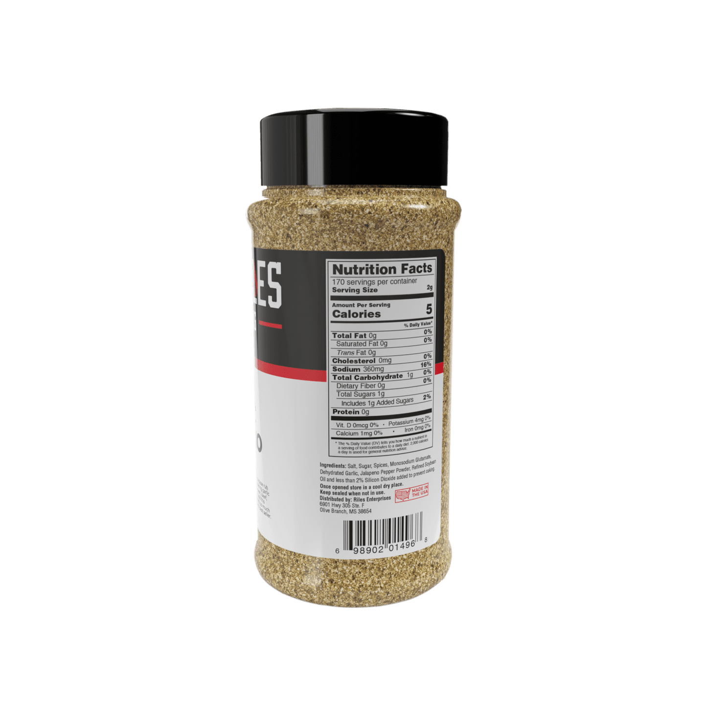 Garlic Jalapeño Rub Shaker