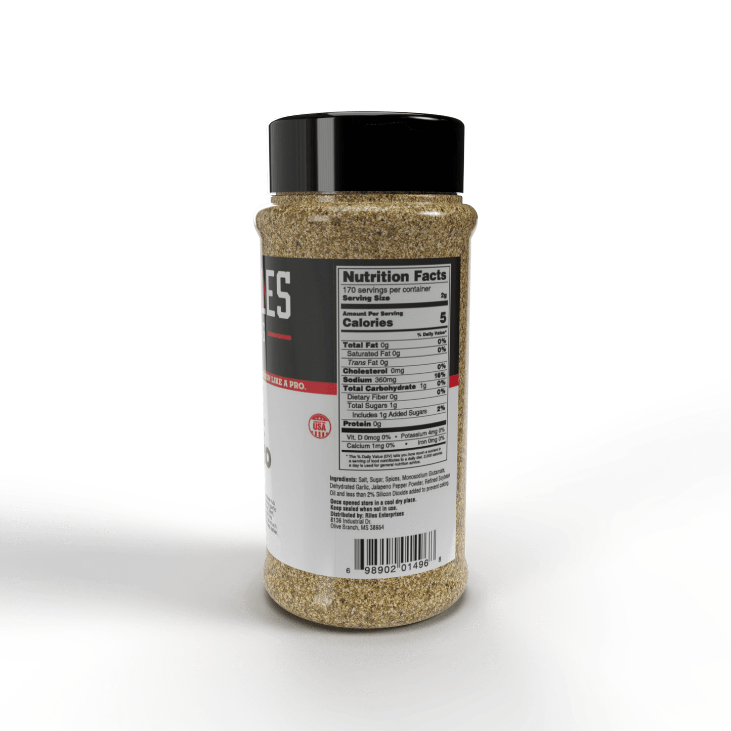 Garlic Jalapeño Rub Shaker