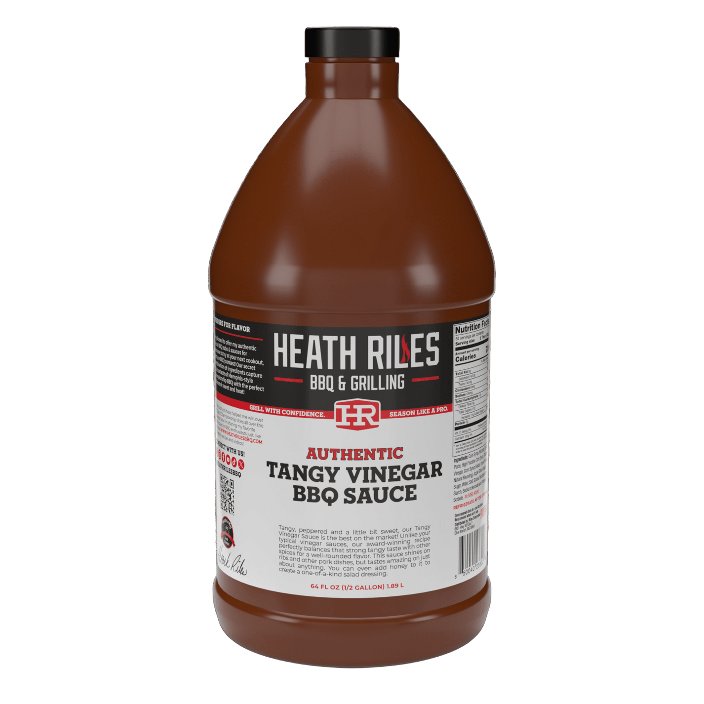 Tangy Vinegar BBQ Sauce Half Gallon Heath Riles BBQ